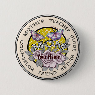 Bóton Redondo 5.08cm Amigo Mãe Personalizado