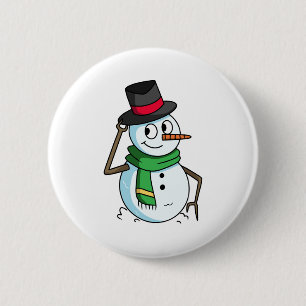 Bóton Redondo 5.08cm Amigo Snowman