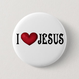 Bóton Redondo 5.08cm Amo Jesus Button