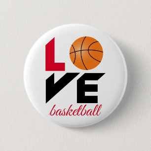 Bóton Redondo 5.08cm Amor ao basquete