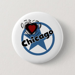 Bóton Redondo 5.08cm Amor Chicago