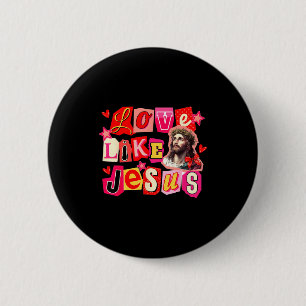 Bóton Redondo 5.08cm Amor Como Jesus Deus Religioso Cristão Dia dos Nam