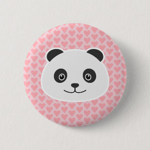 Bóton Redondo 5.08cm Amor da panda