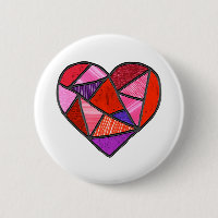 Amor de catador de sol design mosaico de vidro ret