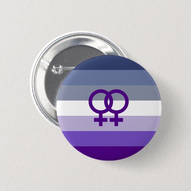 Bóton Redondo 5.08cm Amor Lésbico Butch Orgulho WLW (Frente & Verso)