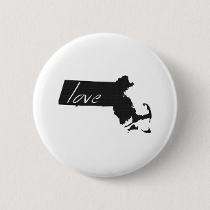 Bóton Redondo 5.08cm Amor Massachusetts