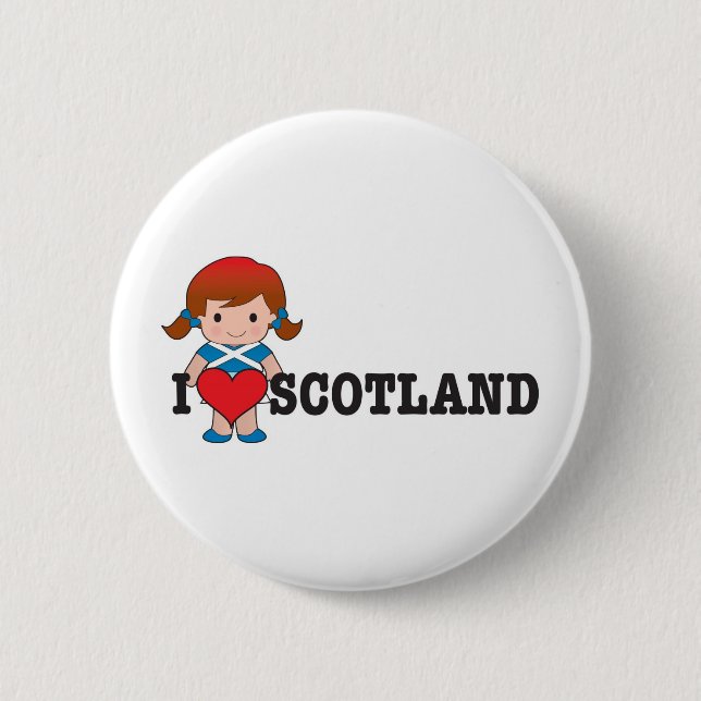 Bóton Redondo 5.08cm Amor Scotland (Frente)