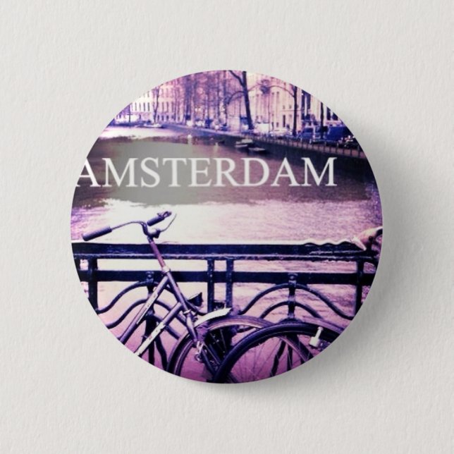 Bóton Redondo 5.08cm Amsterdão (Frente)