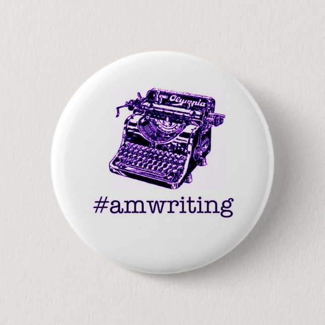 Bóton Redondo 5.08cm #amwriting (Frente)