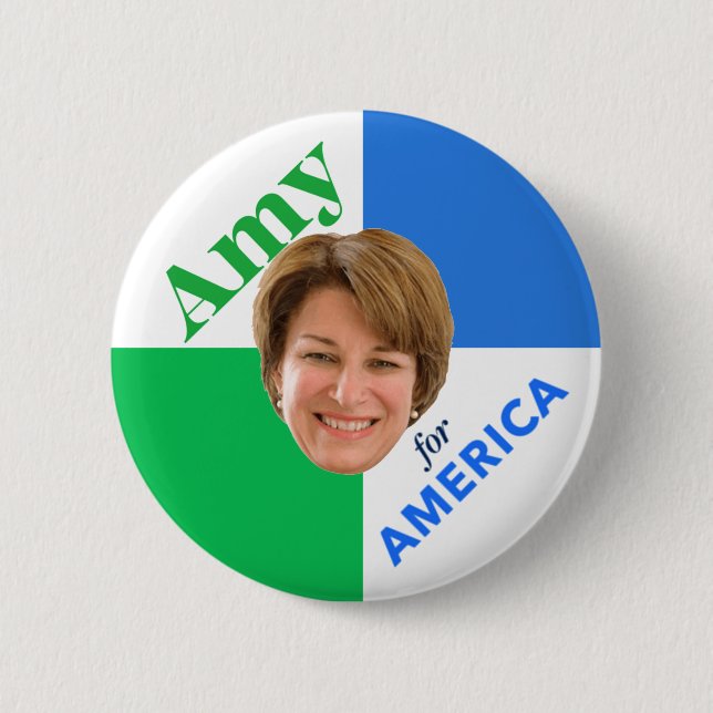 Bóton Redondo 5.08cm Amy Klobuchar 2020 (Frente)