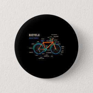 Bóton Redondo 5.08cm Anatomia de Bicicleta Antiga Ciclismo de Montanha