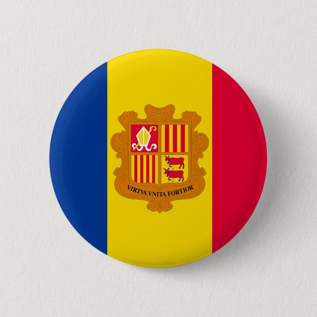 Bóton Redondo 5.08cm Andorra Flag (Frente)