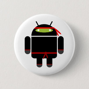 Bóton Redondo 5.08cm Android Ninja