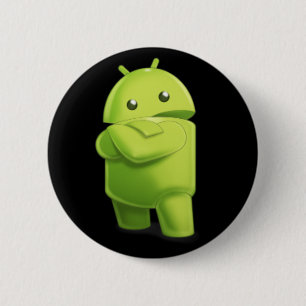 Bóton Redondo 5.08cm Andy o Android com botão da atitude!