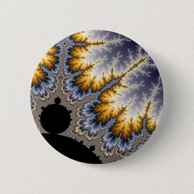 Bóton Redondo 5.08cm Angela - Fractal (Frente)