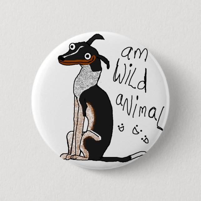 Bóton Redondo 5.08cm Animal selvagem do Am (Frente)