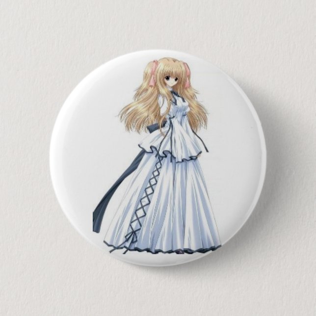 Bóton Redondo 5.08cm anime-menina (Frente)