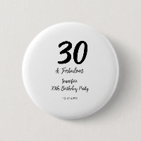 aniversário de 30 anos adicionar nome data ano neg