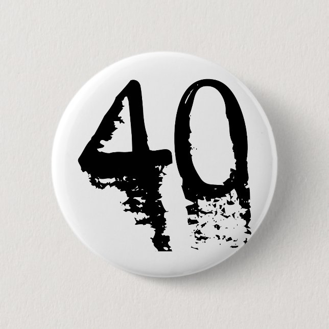 Bóton Redondo 5.08cm Aniversário de 40 anos (Frente)