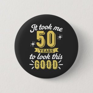 Bóton Redondo 5.08cm Aniversário de 50 anos