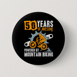Bóton Redondo 5.08cm Aniversário de 50 anos masculino 50 anos de incrív