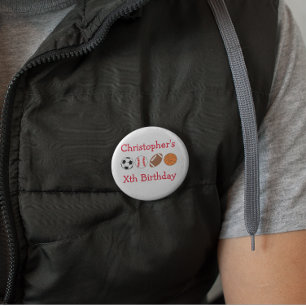 Bóton Redondo 5.08cm Aniversário do Esporte