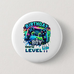 Bóton Redondo 5.08cm Aniversário, Hora Do Aniversário Para Aproximar O