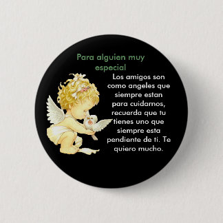 Bóton Redondo 5.08cm Anjo de amistad