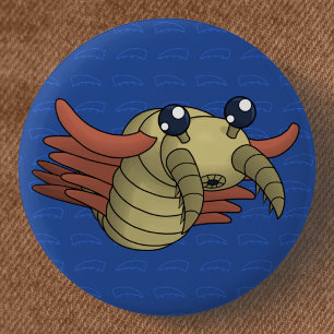 Bóton Redondo 5.08cm Anomalocaris- o camarão incomum