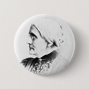 Bóton Redondo 5.08cm Anthony Susan B. Líder de Sufrágio de Mulher