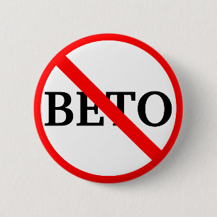 Bóton Redondo 5.08cm Anti Beto O'Rourke   