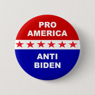 Bóton Redondo 5.08cm Anti-Biden Pro America