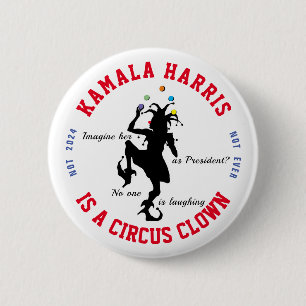 Bóton Redondo 5.08cm Anti-Kamala Harris