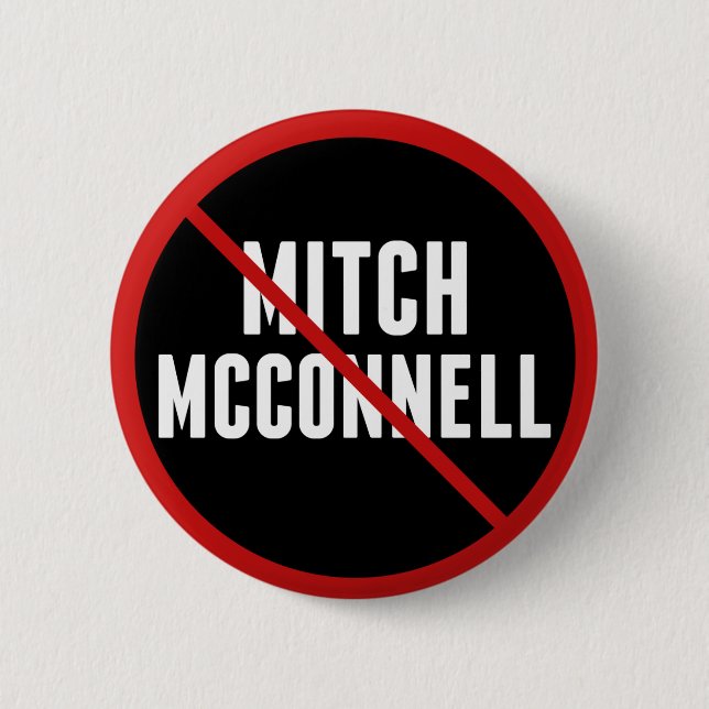 Bóton Redondo 5.08cm Anti Mitch McConnell (Frente)