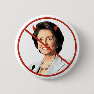 Bóton Redondo 5.08cm Anti Nancy Pelosi