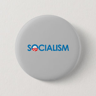 Bóton Redondo 5.08cm Anti-Obama - socialismo