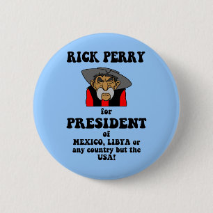 Bóton Redondo 5.08cm anti Rick Perry