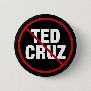 Bóton Redondo 5.08cm Anti Ted Cruz Texas Democrat