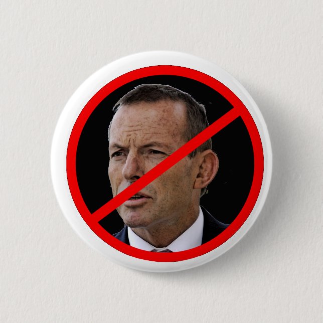 Bóton Redondo 5.08cm Anti Tony Abbott (Frente)