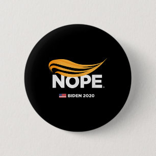 Bóton Redondo 5.08cm Anti-trump, Biden 2020, Trump Nope, Trump No,