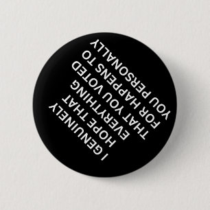Bóton Redondo 5.08cm Anti-trump Resiste Fascismo Política Anti-Repúblic