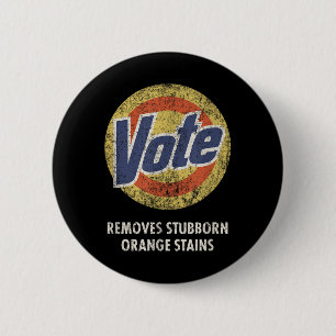 Bóton Redondo 5.08cm Anti-Trump Vote Detergent Funny Vintage