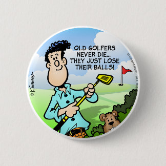 Bóton Redondo 5.08cm Antigo Golfista