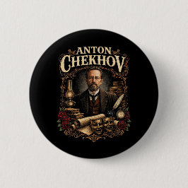 Bóton Redondo 5.08cm Anton Tchekhov