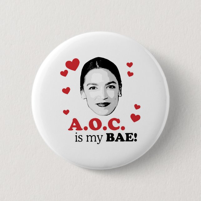 Bóton Redondo 5.08cm AOC é meu BAE (Frente)
