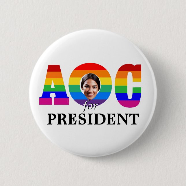 Bóton Redondo 5.08cm AOC para o presidente (Frente)