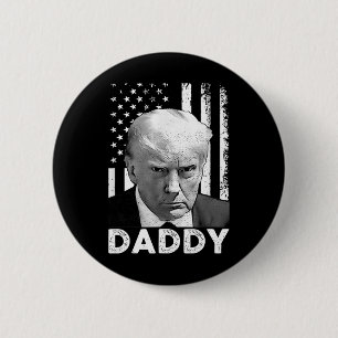 Bóton Redondo 5.08cm Apoiadores do Trump Daddy Presidente 2025 Homens e