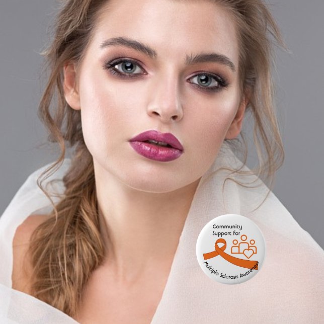 Bóton Redondo 5.08cm Apoio Comunitário À Sensibilização Para A Escleros (Criador carregado)