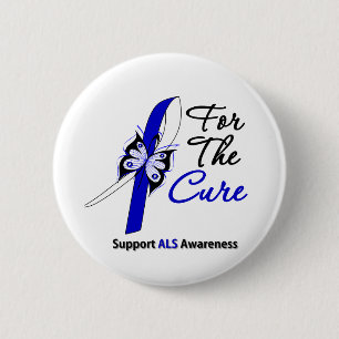 Bóton Redondo 5.08cm Apoio do ALS para a cura