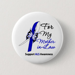 Bóton Redondo 5.08cm Apoio do ALS para minha sogra